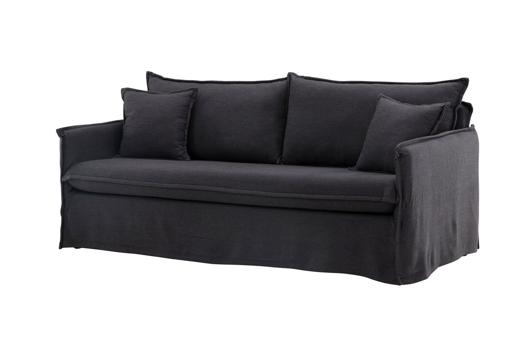 Venture Home Nova Sofa Wood/ Black Fabric