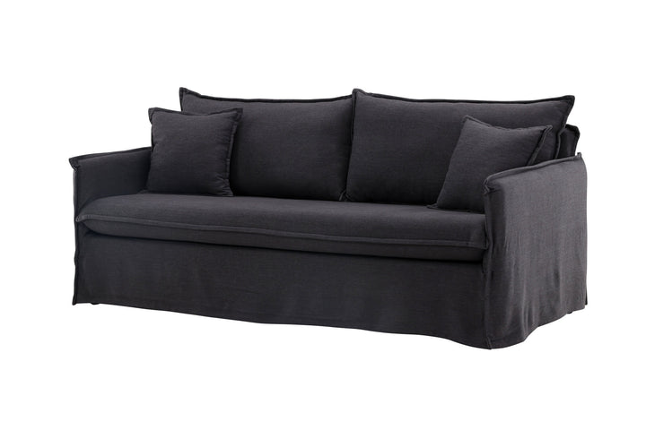 Venture Home Nova Sofa Wood/ Black Fabric