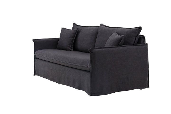 Venture Home Nova Sofa Wood/ Black Fabric