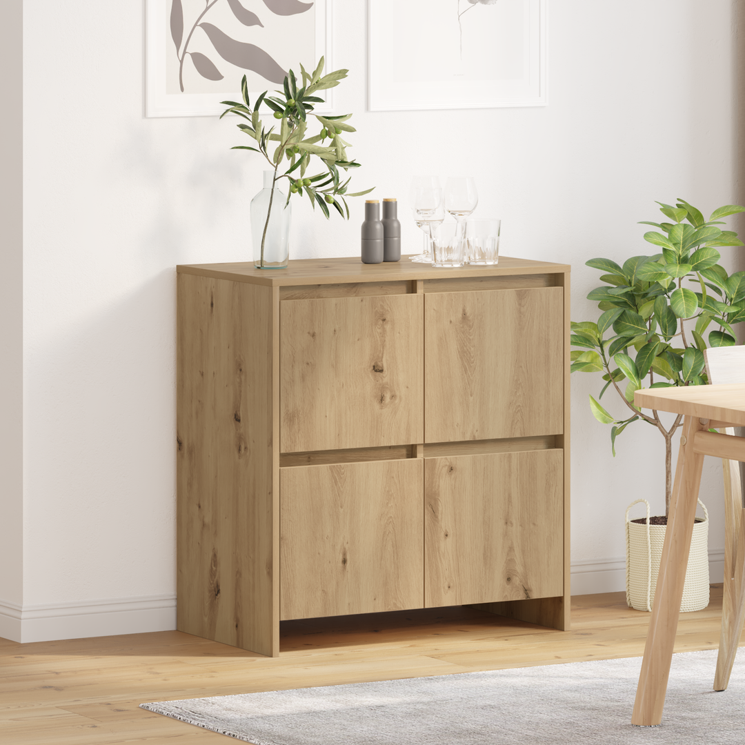 Sideboard Artisan Egetræ 70 x 41 x 75 cm Konstrueret træ