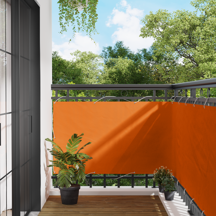 Altan Skærm Orange 100 x 600 cm Oxford stof