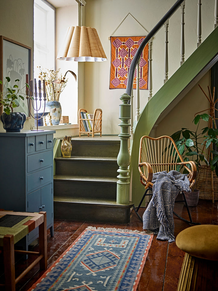 Bloomingville Roberta Puf, Gul, Polyester