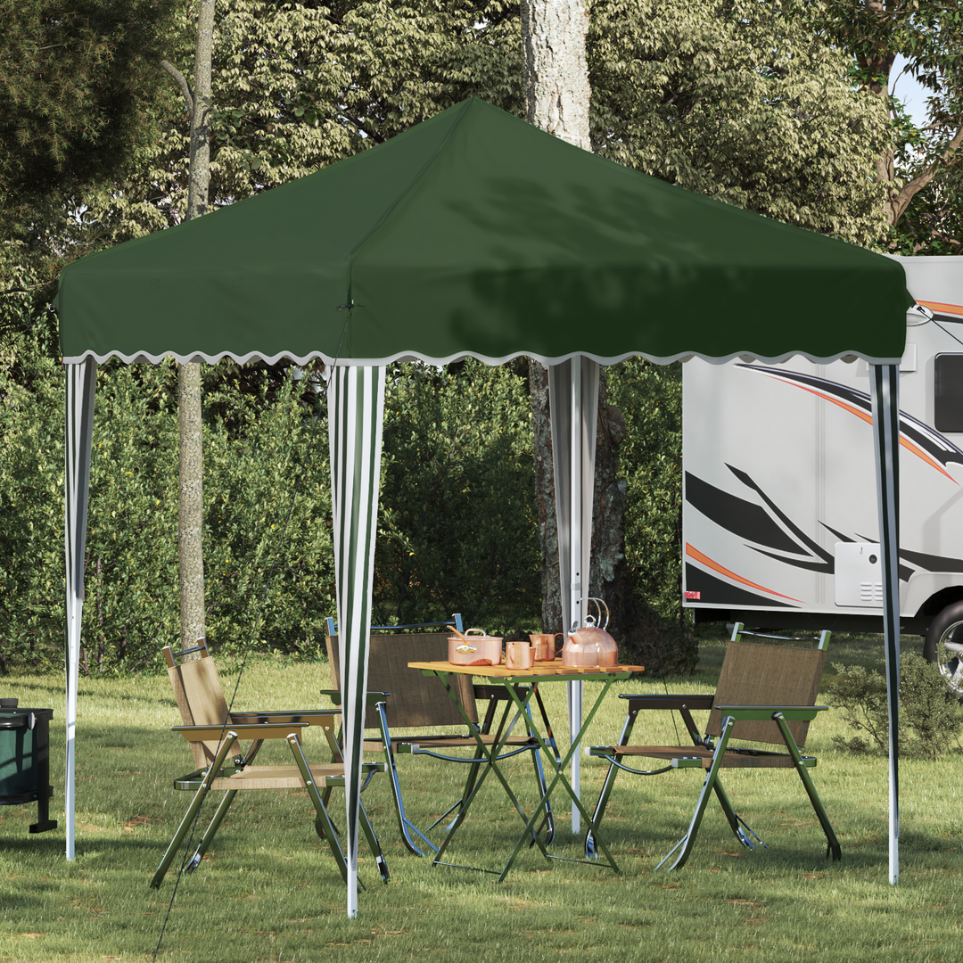 Pop-up Festtelt 195 x 195 x 245 cm Grøn Oxford stof