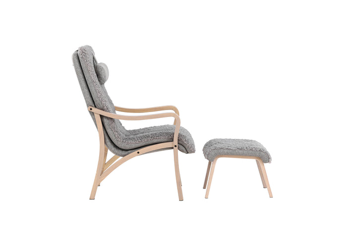 Venture Home Fårö Lounge Chair - Oak Veneer / Light Grey