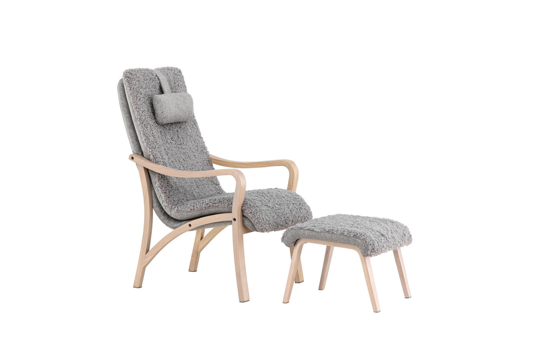 Venture Home Fårö Lounge Chair - Oak Veneer / Light Grey