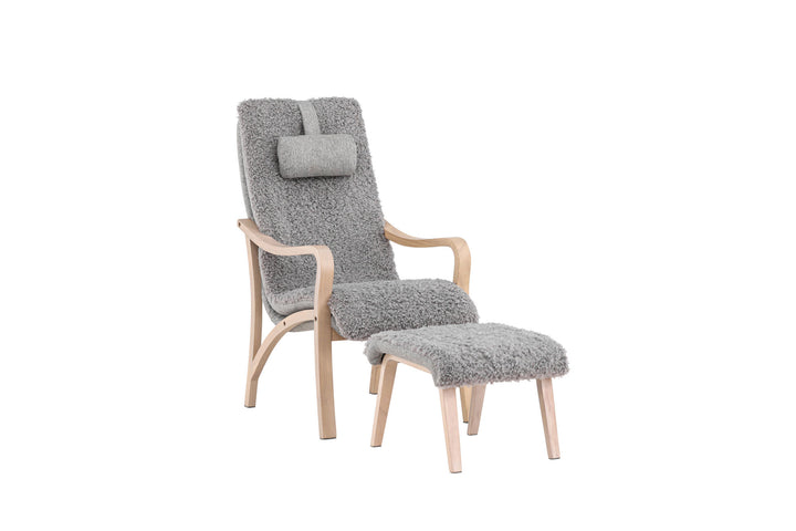 Venture Home Fårö Lounge Chair - Oak Veneer / Light Grey