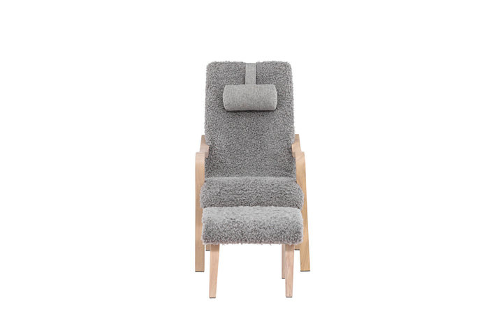 Venture Home Fårö Lounge Chair - Oak Veneer / Light Grey