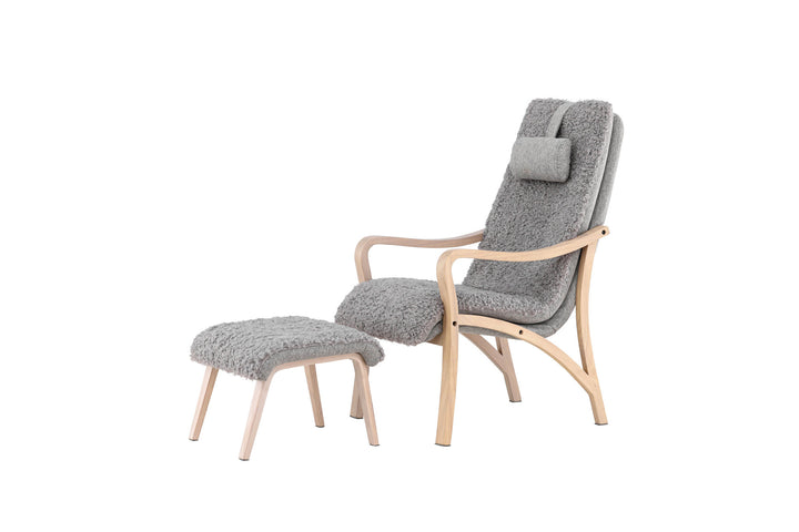 Venture Home Fårö Lounge Chair - Oak Veneer / Light Grey