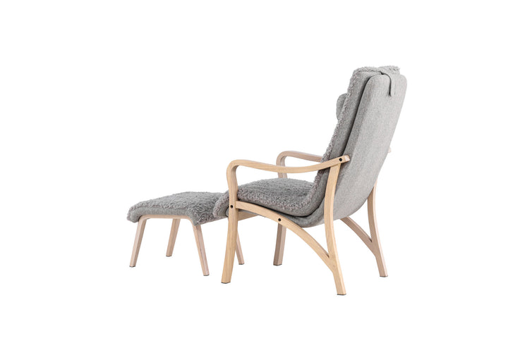 Venture Home Fårö Lounge Chair - Oak Veneer / Light Grey