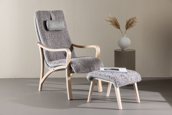 Venture Home Fårö Lounge Chair - Oak Veneer / Light Grey