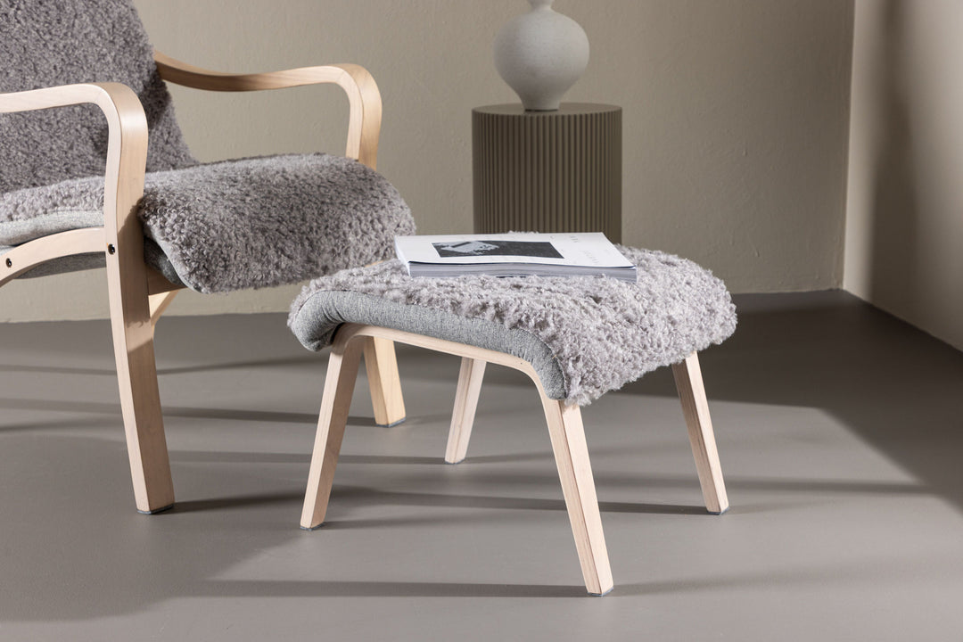 Venture Home Fårö Lounge Chair - Oak Veneer / Light Grey