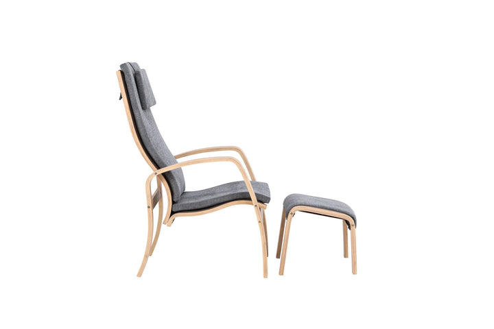 Venture Home Grötö Lounge Chair  - Oak Veneer  /  Dark Grey