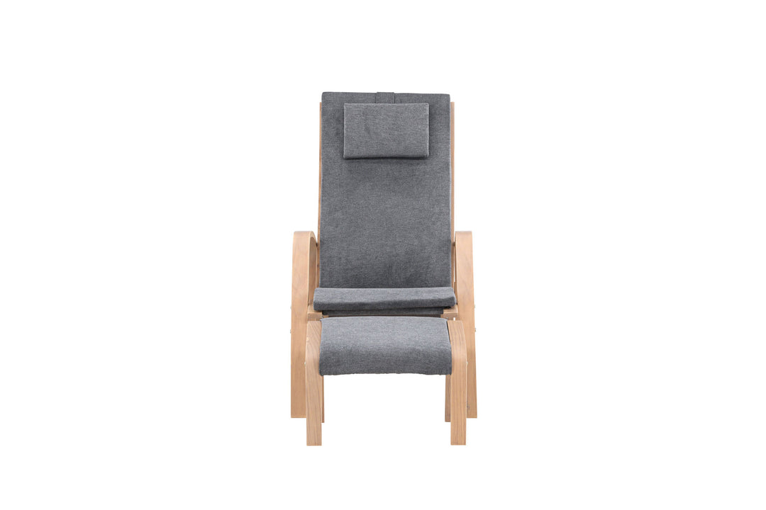 Venture Home Grötö Lounge Chair  - Oak Veneer  /  Dark Grey