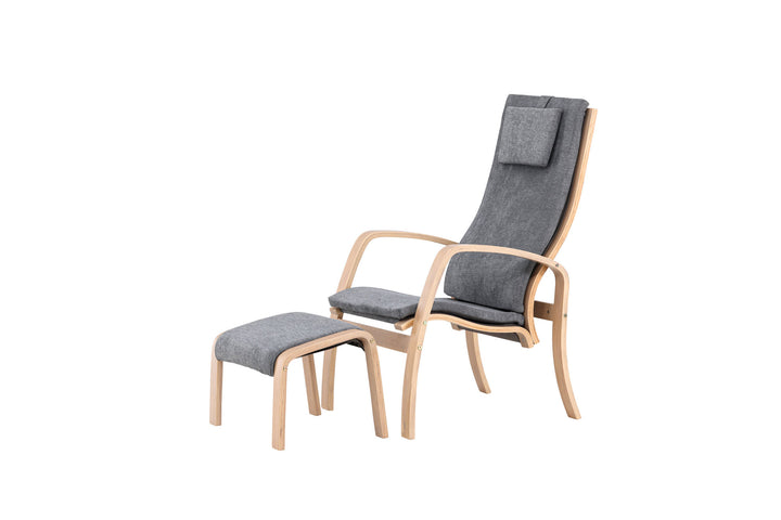 Venture Home Grötö Lounge Chair  - Oak Veneer  /  Dark Grey