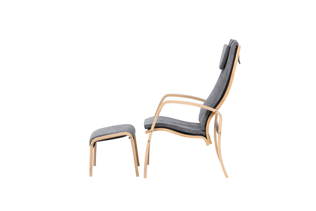 Venture Home Grötö Lounge Chair  - Oak Veneer  /  Dark Grey