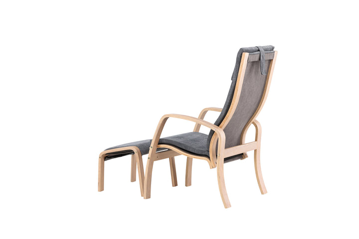 Venture Home Grötö Lounge Chair  - Oak Veneer  /  Dark Grey