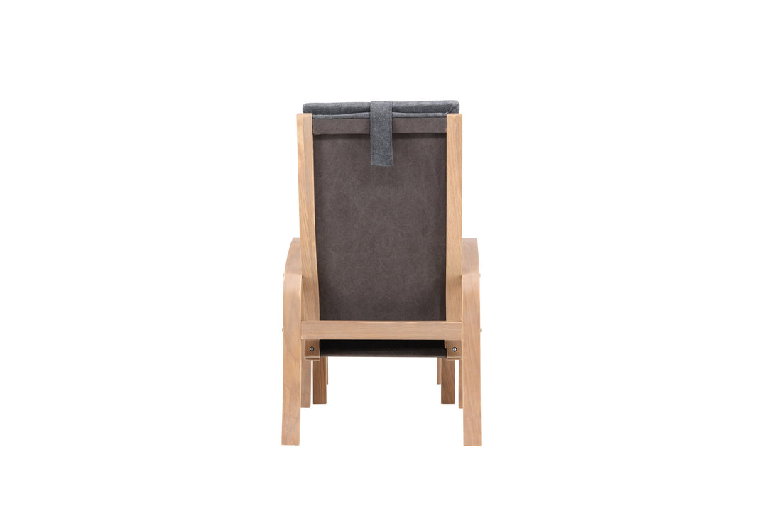 Venture Home Grötö Lounge Chair  - Oak Veneer  /  Dark Grey