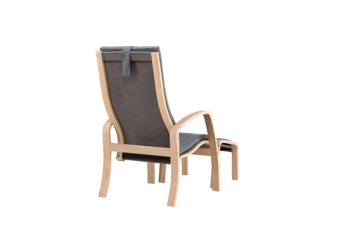 Venture Home Grötö Lounge Chair  - Oak Veneer  /  Dark Grey
