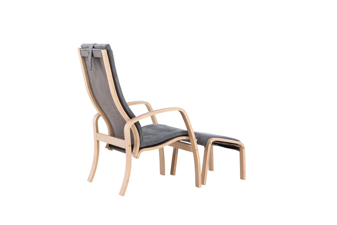 Venture Home Grötö Lounge Chair  - Oak Veneer  /  Dark Grey