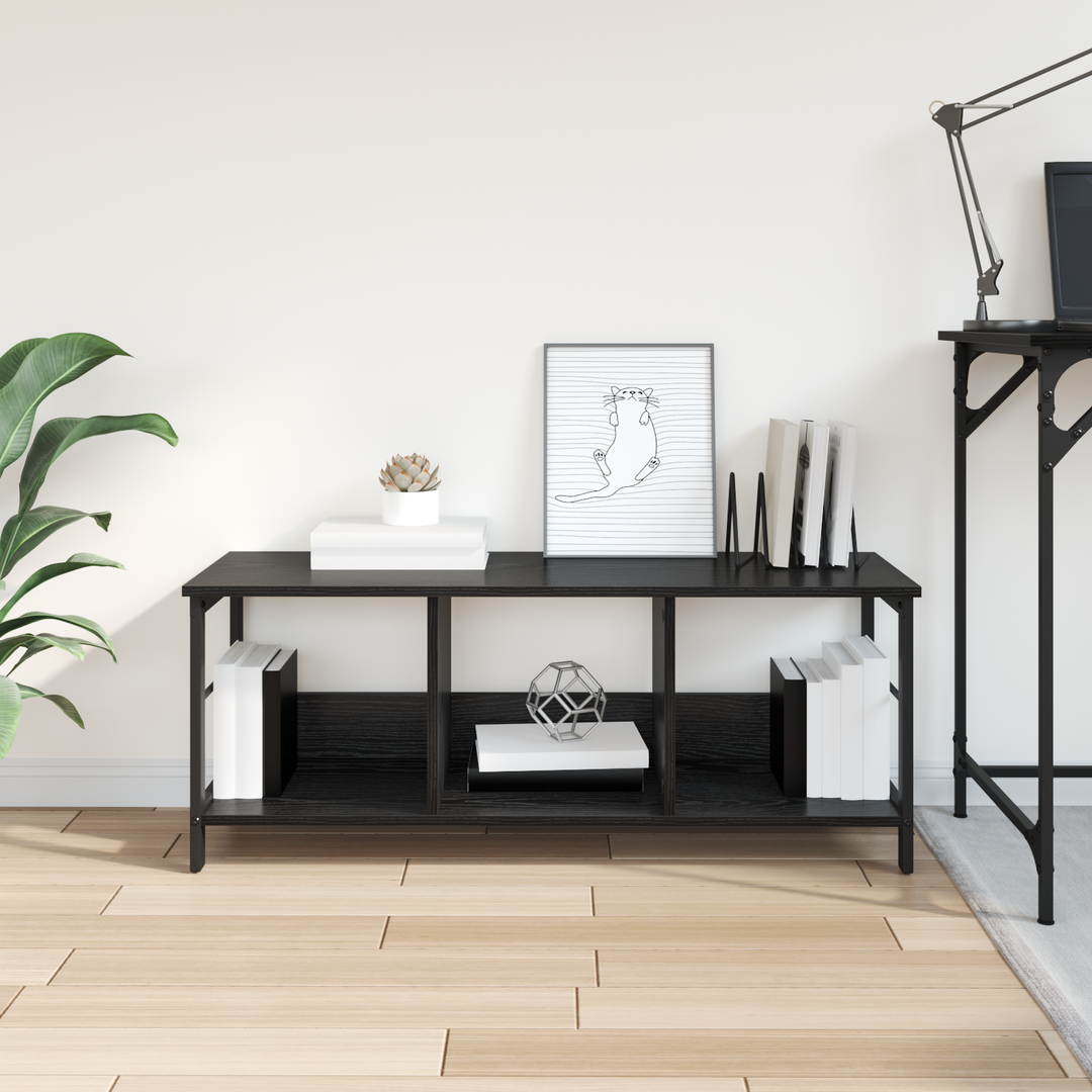 Bogreol Sort eg 102 x 32 x 40,5 cm Konstrueret træ