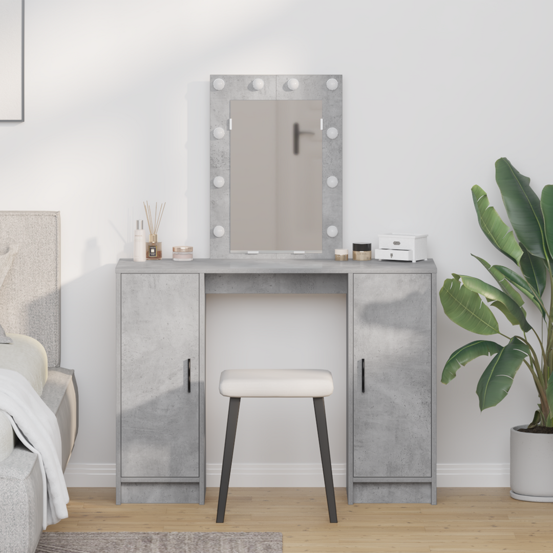 Klædeskab med dør Lysegrå 102 x 33 x 135 cm Konstrueret træ