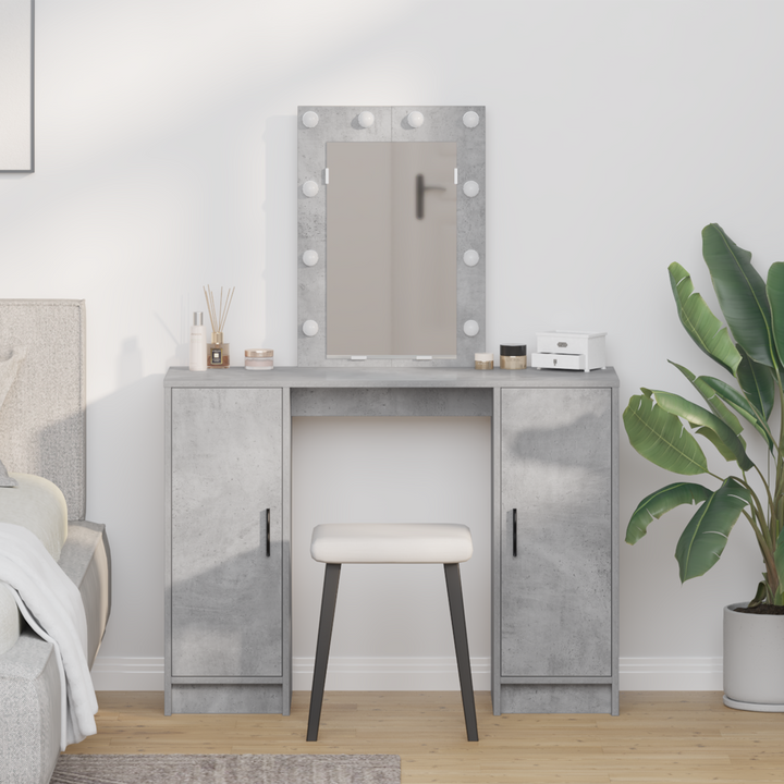 Klædeskab med dør Lysegrå 102 x 33 x 135 cm Konstrueret træ