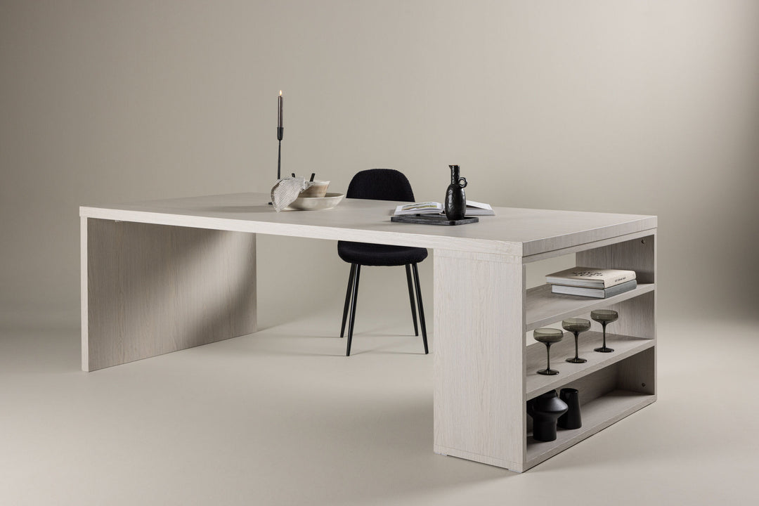 Venture Home Mika Dining Table 110x230 cm  - Whitewash /  Stonelook