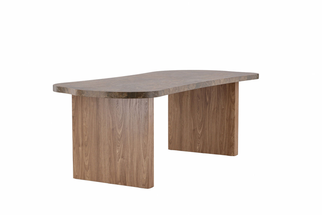 Vind Eleonora Dining Table 100x230 cm  - Brown  /  Marblelook