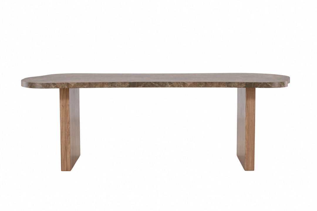 Vind Eleonora Dining Table 100x230 cm  - Brown  /  Marblelook