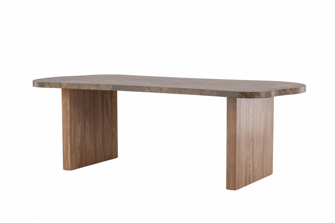 Vind Eleonora Dining Table 100x230 cm  - Brown  /  Marblelook