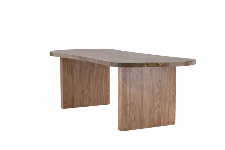 Vind Eleonora Dining Table 100x230 cm  - Brown  /  Marblelook