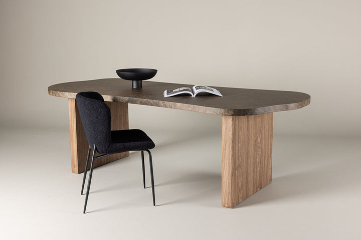 Vind Eleonora Dining Table 100x230 cm  - Brown  /  Marblelook