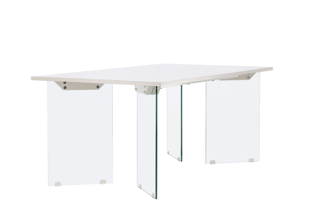 Venture Home Ester Dining Table 100x180 cm  - Glass /  Concretelook