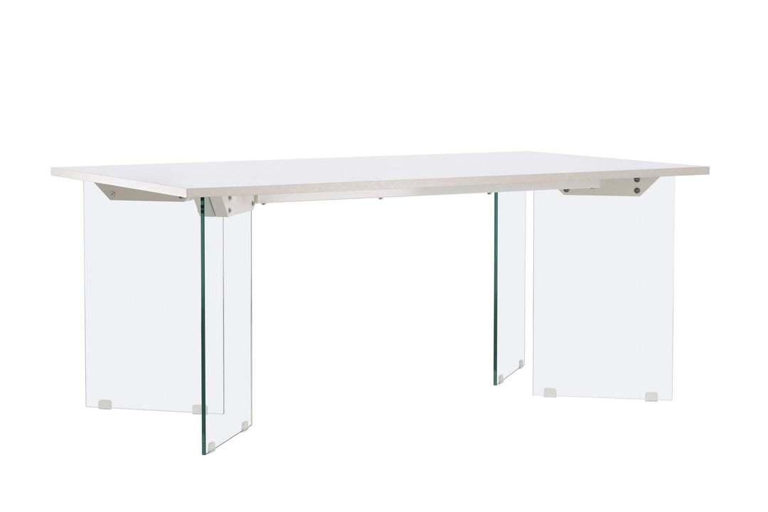 Venture Home Ester Dining Table 100x180 cm  - Glass /  Concretelook