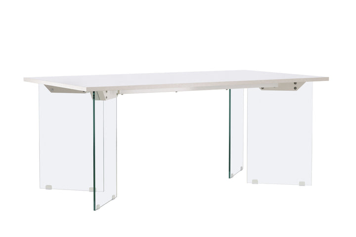 Venture Home Ester Dining Table 100x180 cm  - Glass /  Concretelook