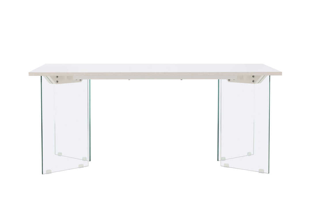 Venture Home Ester Dining Table 100x180 cm  - Glass /  Concretelook