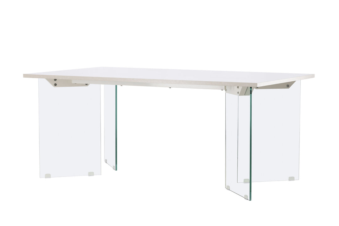 Venture Home Ester Dining Table 100x180 cm  - Glass /  Concretelook