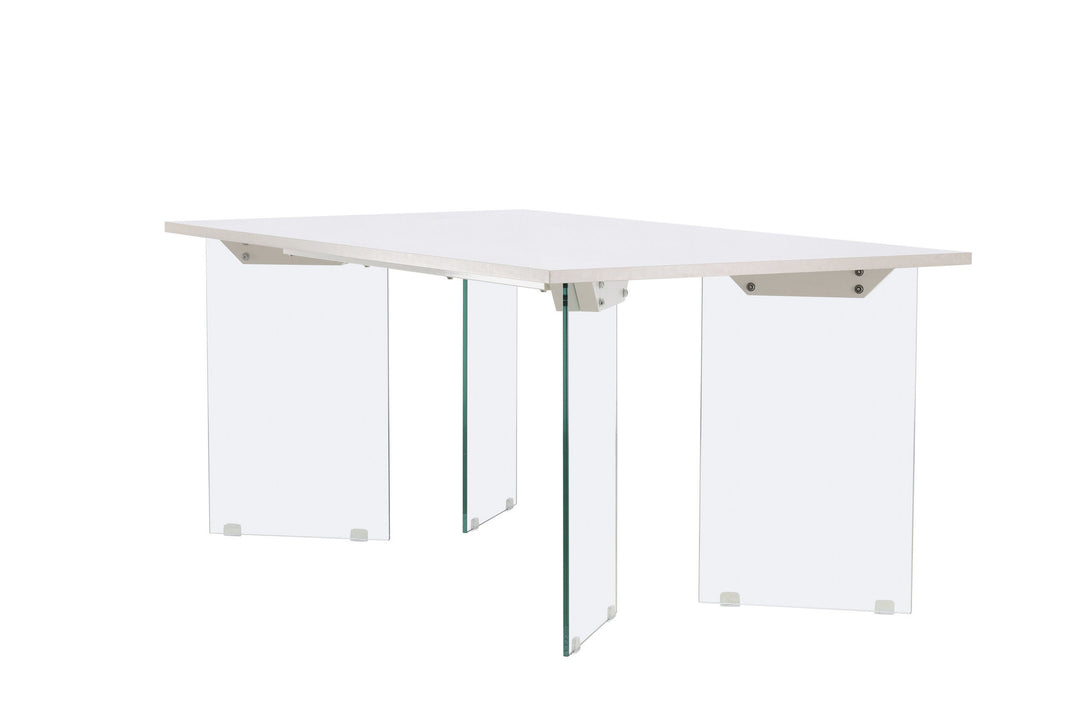 Venture Home Ester Dining Table 100x180 cm  - Glass /  Concretelook