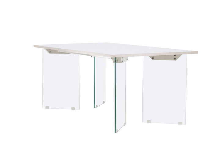 Venture Home Ester Dining Table 100x180 cm  - Glass /  Concretelook
