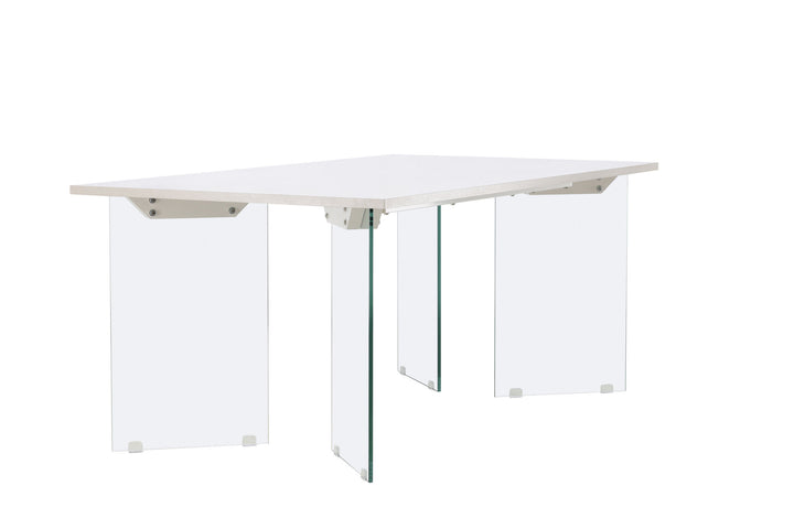 Venture Home Ester Dining Table 100x180 cm  - Glass /  Concretelook