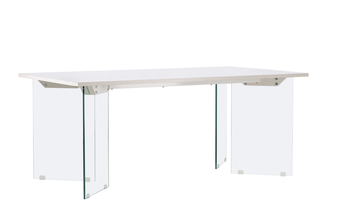 Venture Home Ester Dining Table 100x180 cm  - Glass /  Concretelook