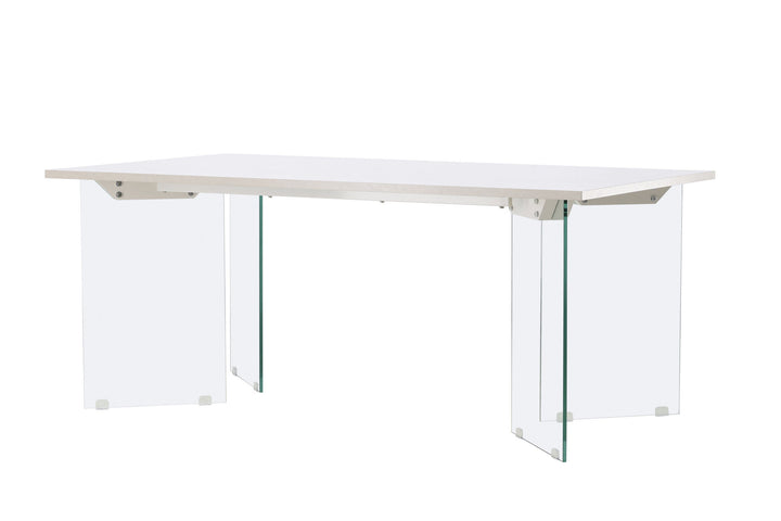 Venture Home Ester Dining Table 100x180 cm  - Glass /  Concretelook