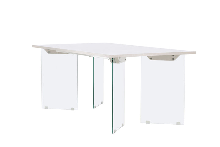 Venture Home Ester Dining Table 100x180 cm  - Glass /  Concretelook