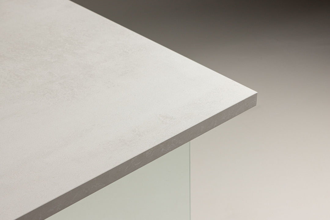 Venture Home Ester Dining Table 100x180 cm  - Glass /  Concretelook