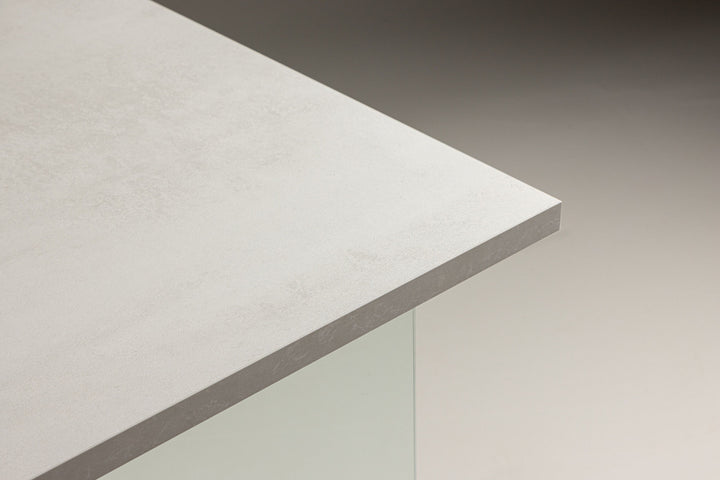 Venture Home Ester Dining Table 100x180 cm  - Glass /  Concretelook