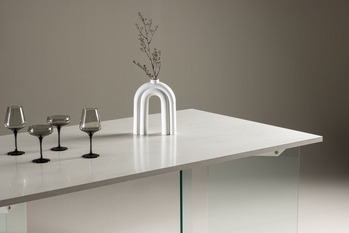 Venture Home Ester Dining Table 100x180 cm  - Glass /  Concretelook
