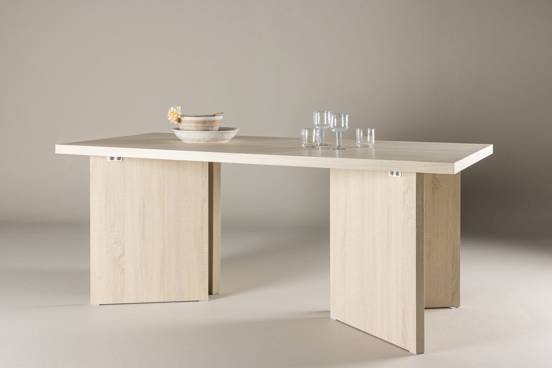 Vind Bassholmen  Dining Table 90x180 cm  - Whitewash /