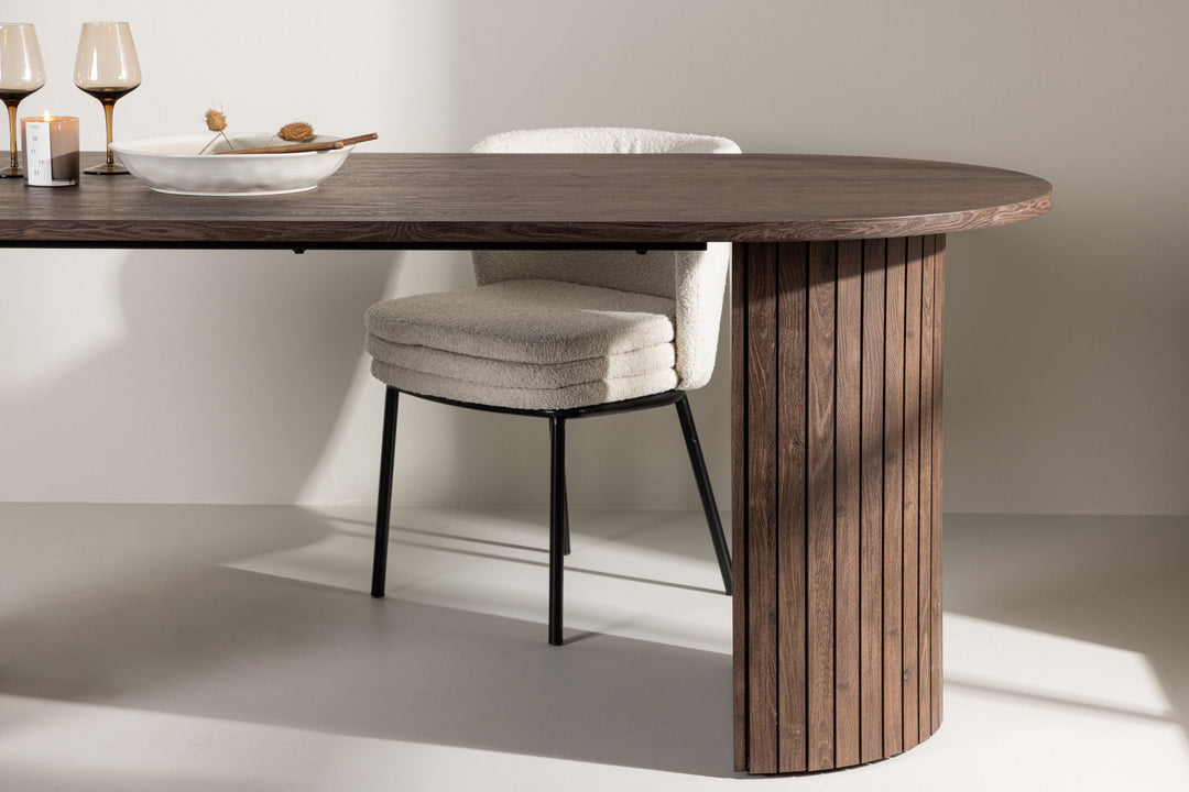 Venture Home Härön Dining Table  90x200 cm  - Mocca /