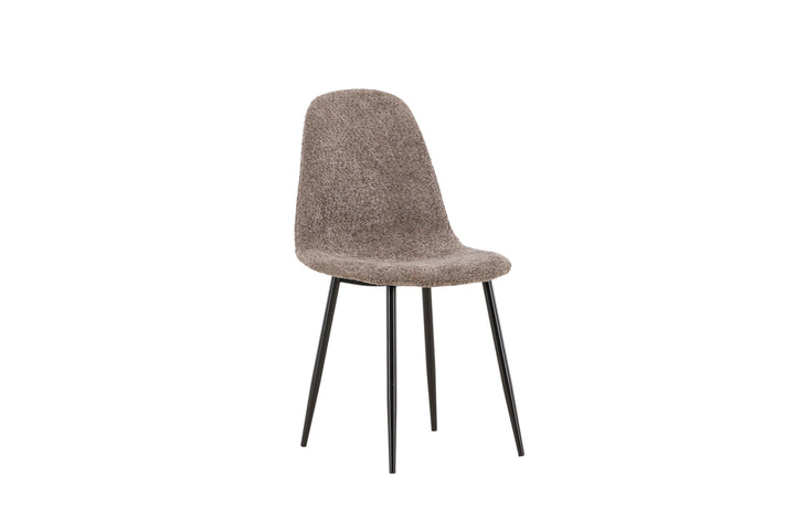 Venture Home Polar Dining Chair 2-pack - Black /  Grey boucle