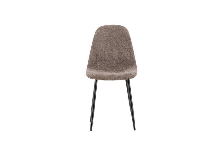 Venture Home Polar Dining Chair 2-pack - Black /  Grey boucle
